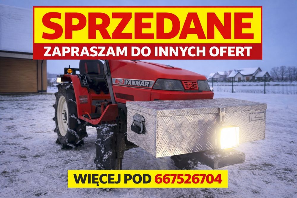 Minitraktor traktorek japoński yanmar ke3 4x4