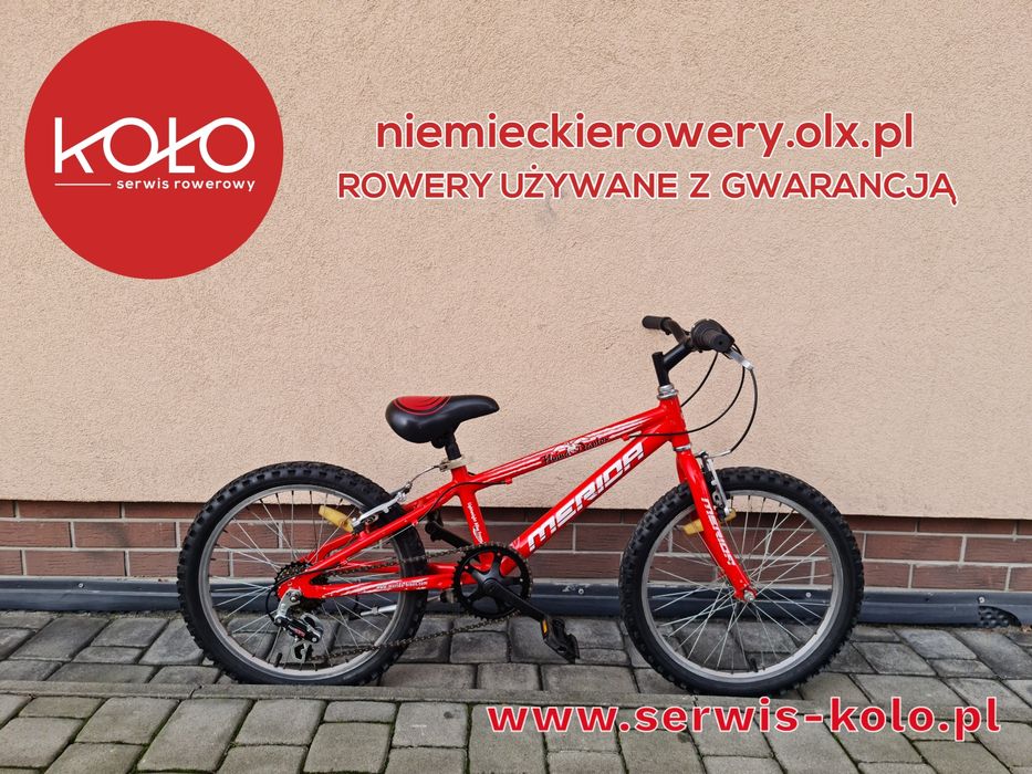 Rower dziecięcy MERIDA koła 20 SHIMANO okazja rabat ALUMINIUM WYSYŁKA