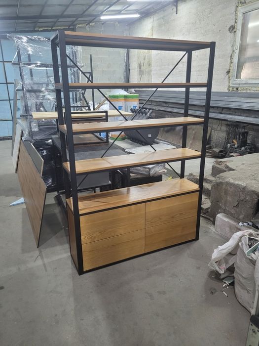 Стеллаж изготовление мебели лофт.стол.тумба.шкаф.пенал.стеллаж.кухня