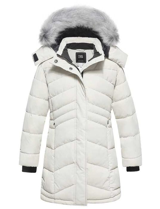 Зимняя теплая парка капюшон,водо-ветронепроницаемая куртка р.140–146