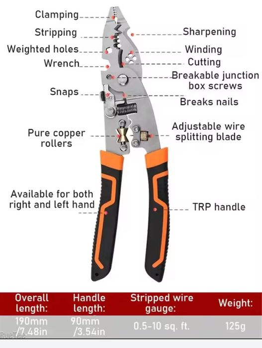 Многофункциональные клещи электрика