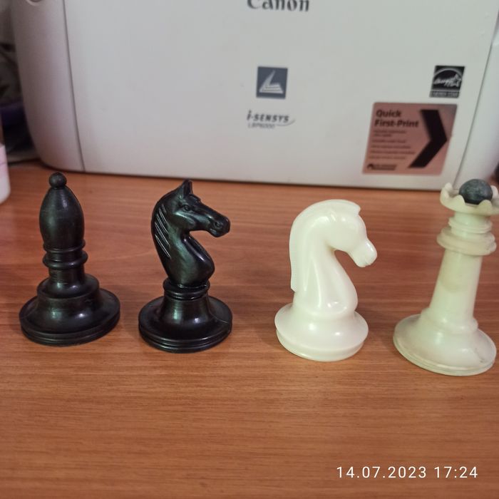 Шахматные фигуры из пластика