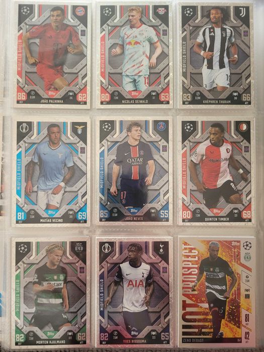 Lote de Cartas Match Attax 24/25 e Match Attax Extra 24/25