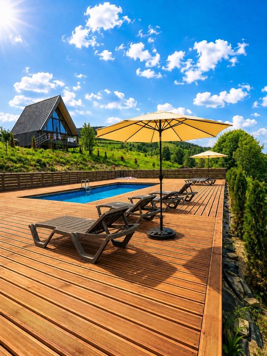 Відпочинок в Карпатах Славське ,Басейн  , Чан ,Сауна  , Без господарів