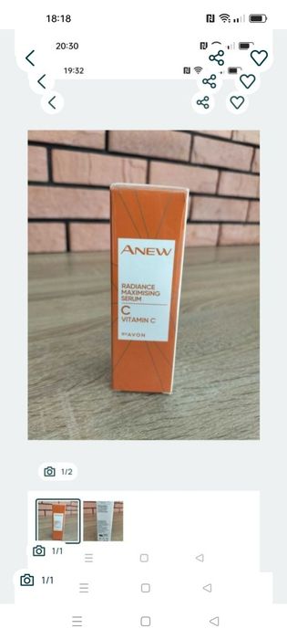 Zestaw Avon Anew Radiance Maximising Vitamin C 30 ml serum rozświetlające