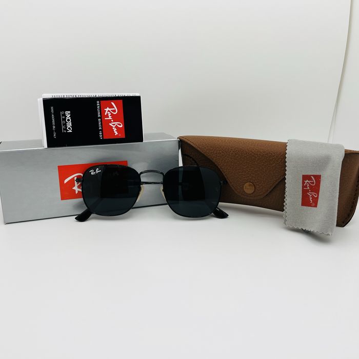 Солнцезащитные очки Ray Ban Frank 3857 Black-Black 51мм стекло