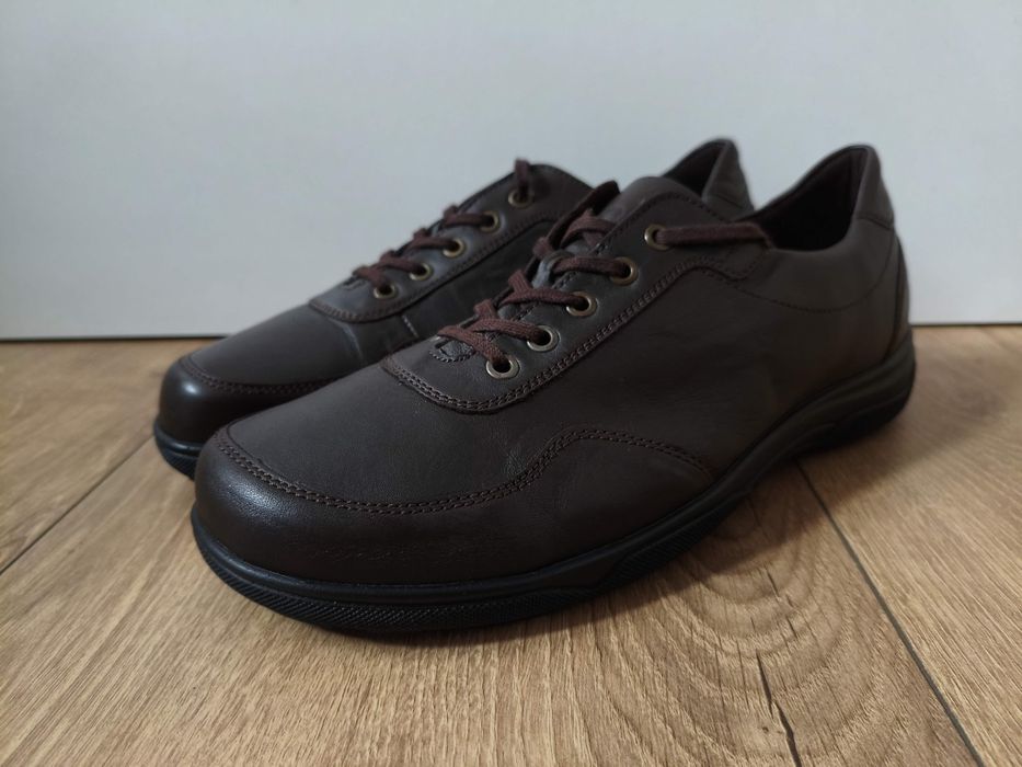 Buty Dansko Ara Extra Weit półbuty skórzane męskie brązowe 45 29cm