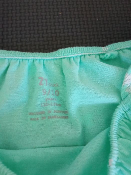 Macacão verde água para menina