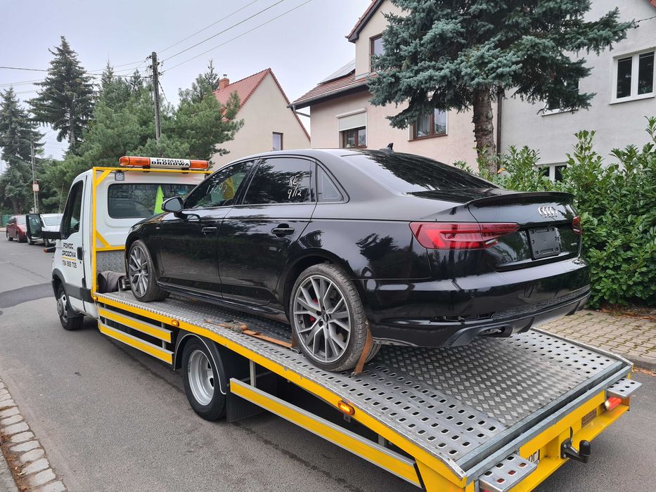 Pomoc Drogowa LAWETA Transport Pojazdów Maszyn WROCŁAW |  A4  S5  S8 |