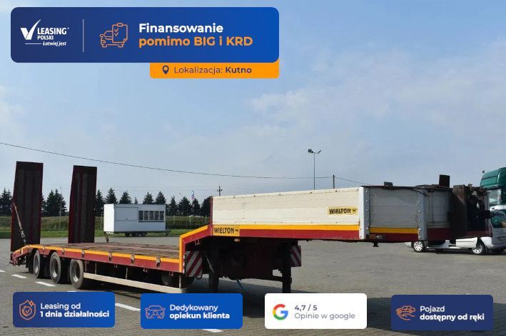 Wielton NJ3  KUTNO [14476] Niskopodwozie, podpory Jost, FV23%VAT