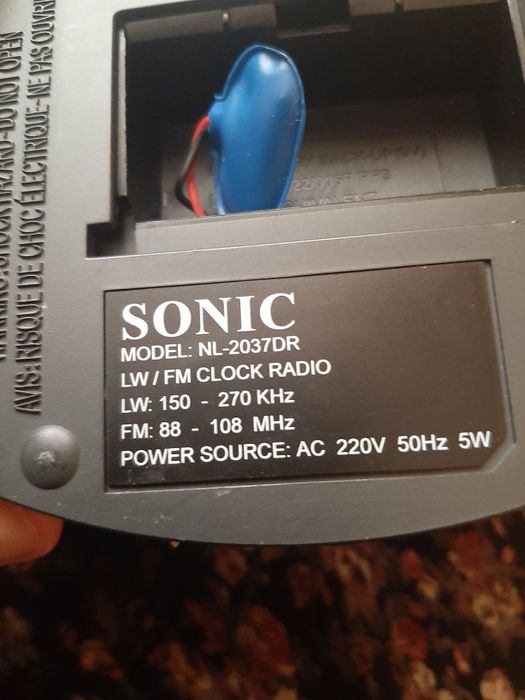 Radiobudzik Sonic