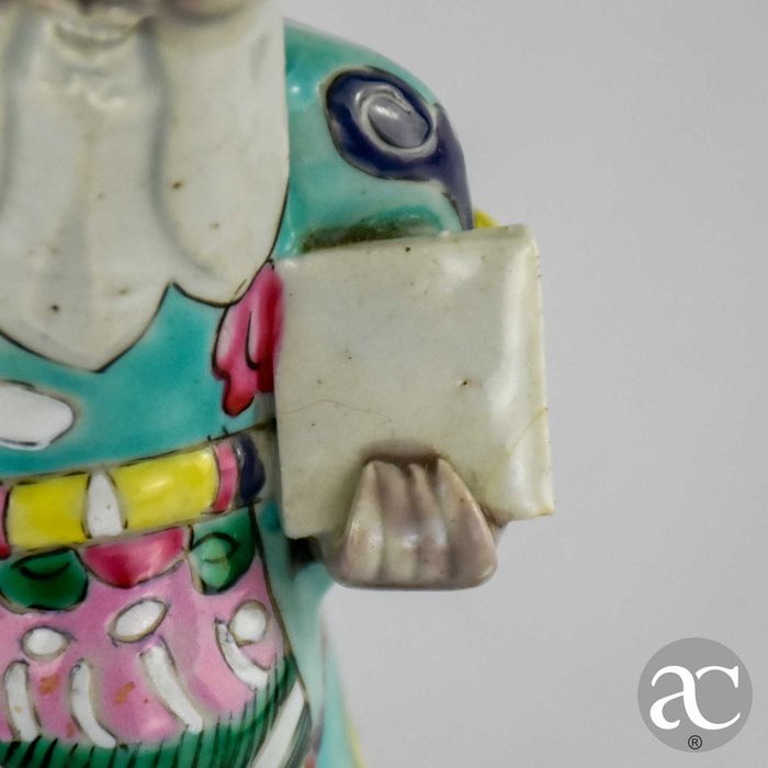 Figura de Imortal porcelana, Família Rosa Jiaqing séc. XVIII / XIX nº2