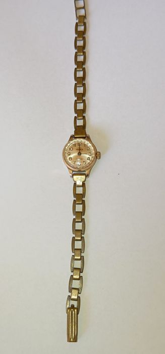 Zegarek damski PRL , pozłacana koperta