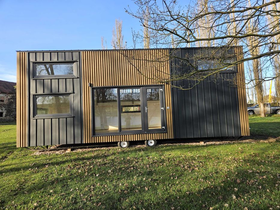 TINY HOUSE DOMEK Mobilny 350X1000 z półpiętrem