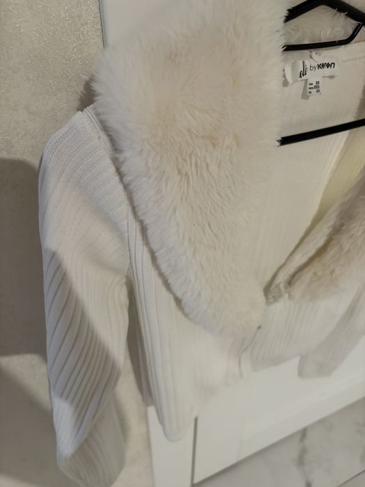 Кофточка розовая, кофточка с воротником пушистым в стилі y2k