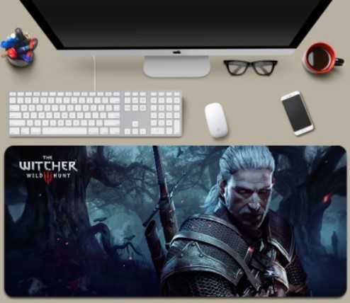 Большой коврик для мыши 800x300мм Dota 2 CS:GO Witcher WoW Рик и Морти