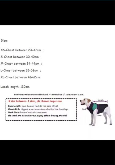 Nowe szelki bezuciskowe + smycz dla psa XXS-XL