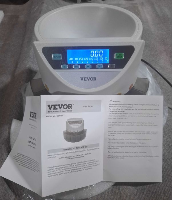 Maquina de separar e contar moedas