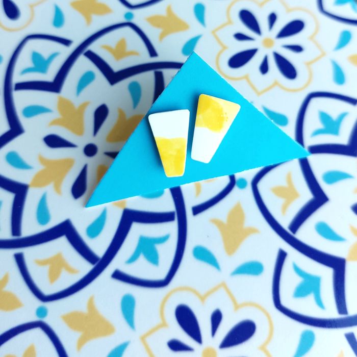 Małe kolczyki handmade lato wszędzie