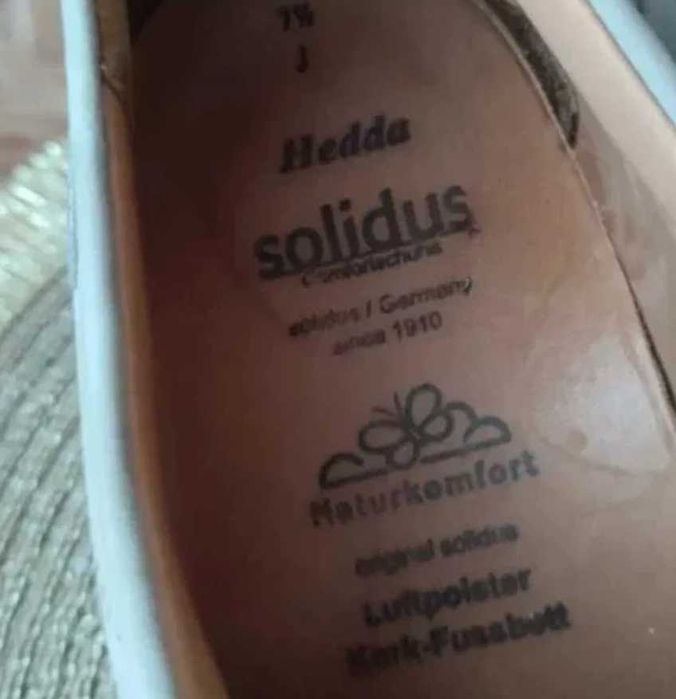 Solidus Hedda skórzane buty prozdrowotne