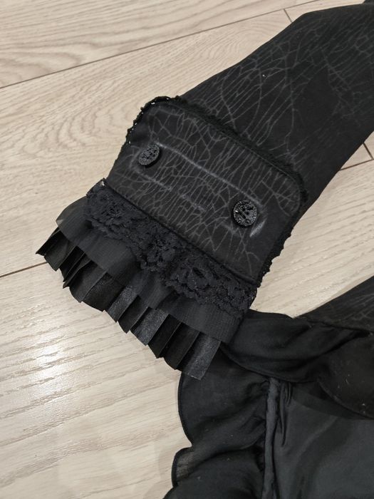 Czarny żakiet w stylu gotyckim S