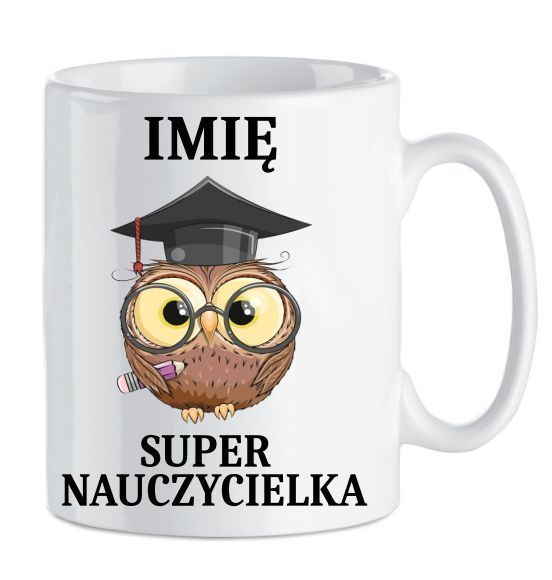 Kubek Dla Super Nauczyciela Prezent + Kartonik
