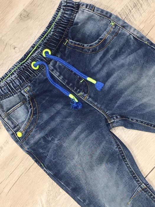 George spodnie jeansowe 86 92 joggery 98 j nowe slim niebieskie granat