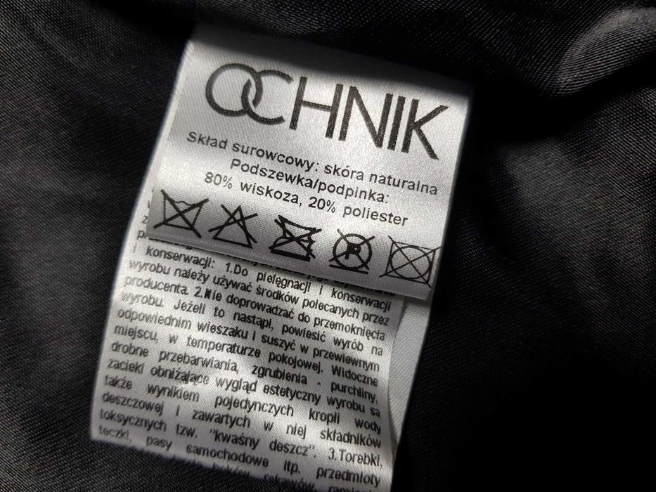 OCHNIK - Śliczna Damska Kurtka / Skóra roz. S Jak Nowa _ ^