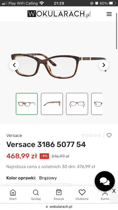 Oprawki do okularow korekcyjnych versace