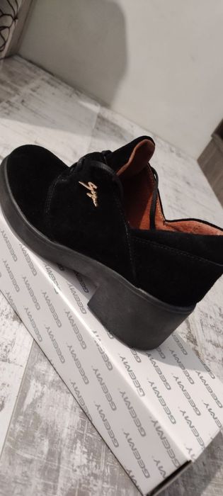 Полуботинки замшеві жіночі осінь весна 36 розмір