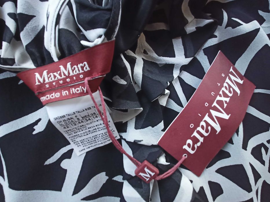 Max Mara jedwabna sukienka we wzory 42 NOWA