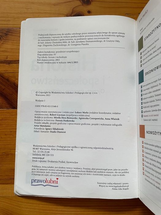 Historia i społeczeństwo WSIP