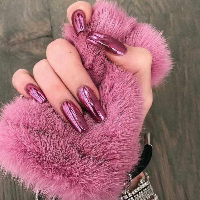Pyłek do paznokci Deep Pink #4