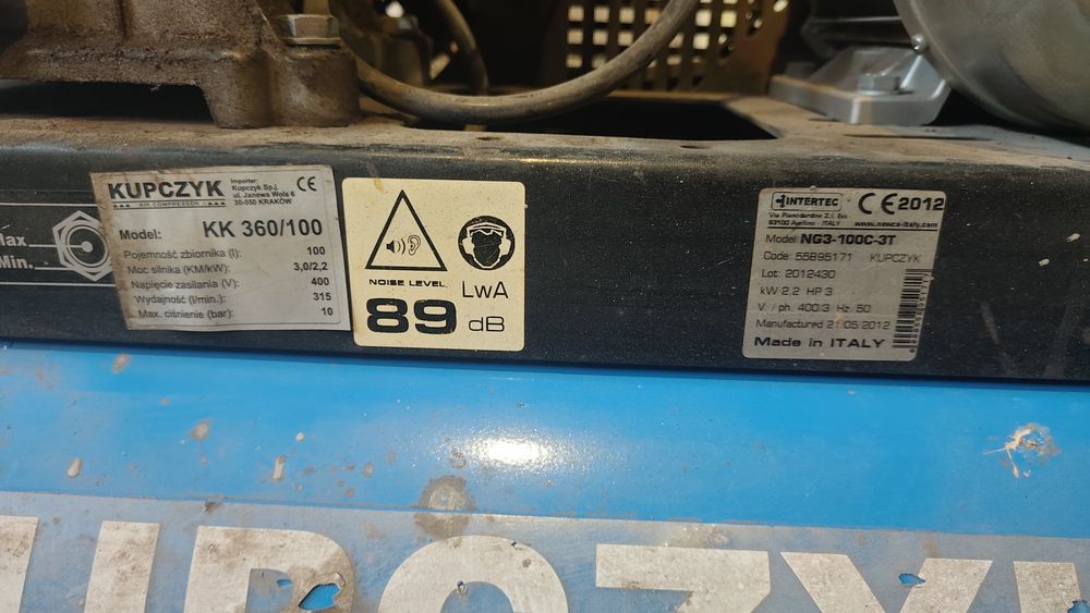 Kompresor Kupczyk 100l 400v