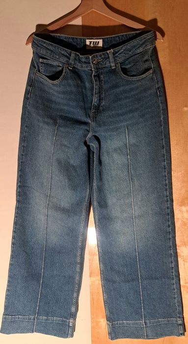 Spodnie Jeansowe damskie szerokie Tally Weijl Wysoki Stan Szerokie Nog