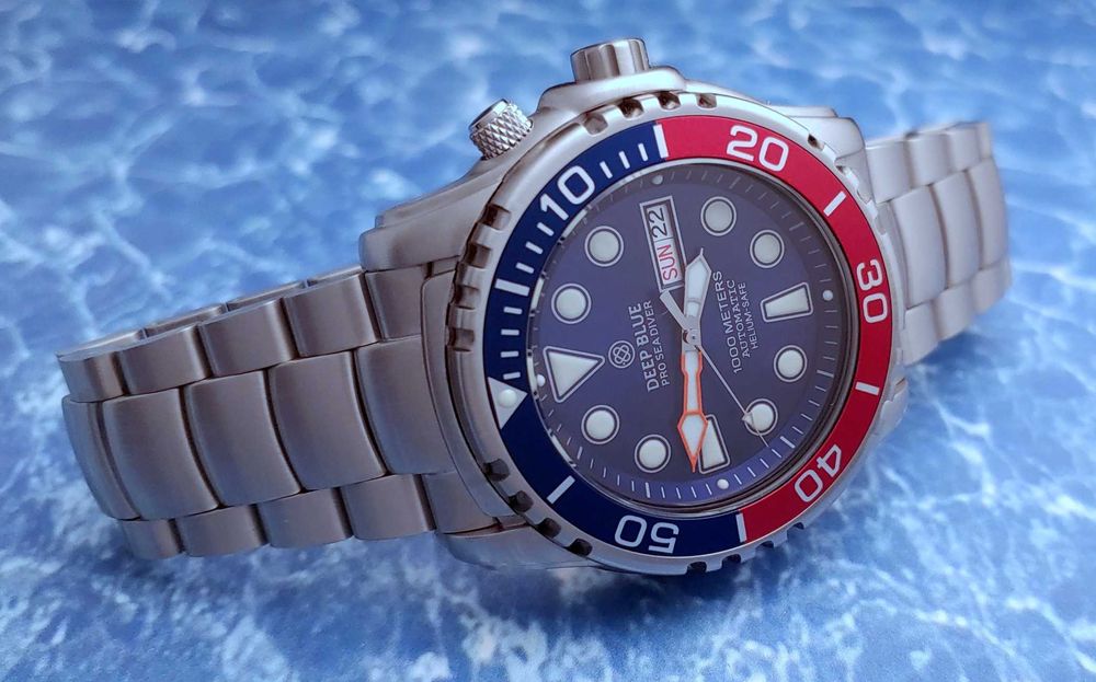 Наручные часы Seiko Deep Blue НОВЫЕ 1000 м 45 мм дайверы с люмом Пепси