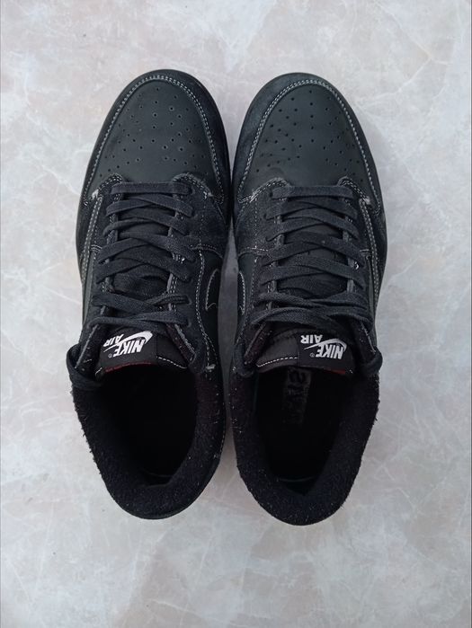 Чоловічі Nike Air Jordan 1 Retro Low Travis Scott BLACK Phantom, 45 р.