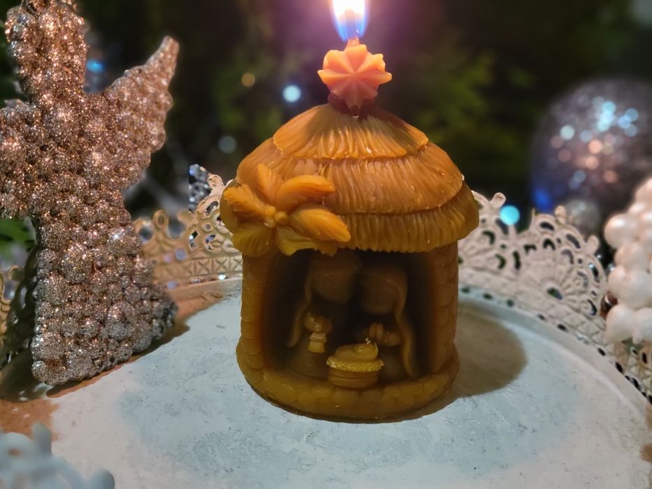 Свічки з натурального бджолиного воску  у формі Верте