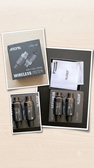 Sistema Wireless para Microfone Aroma ARC3-N2 XLR – Novo(Excelente Qualidade/Preço)