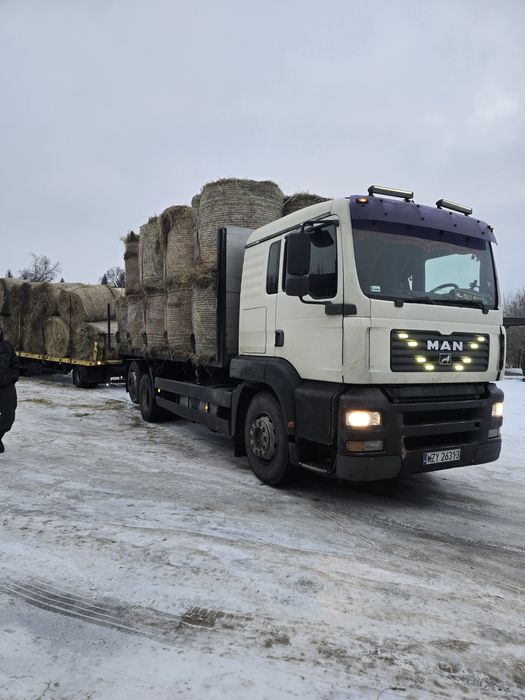Transport siana, słomy, kruszyw, wywrotka duża i mała