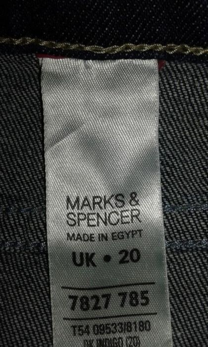 Юбка карандаш джинсовая m&s  uk 20