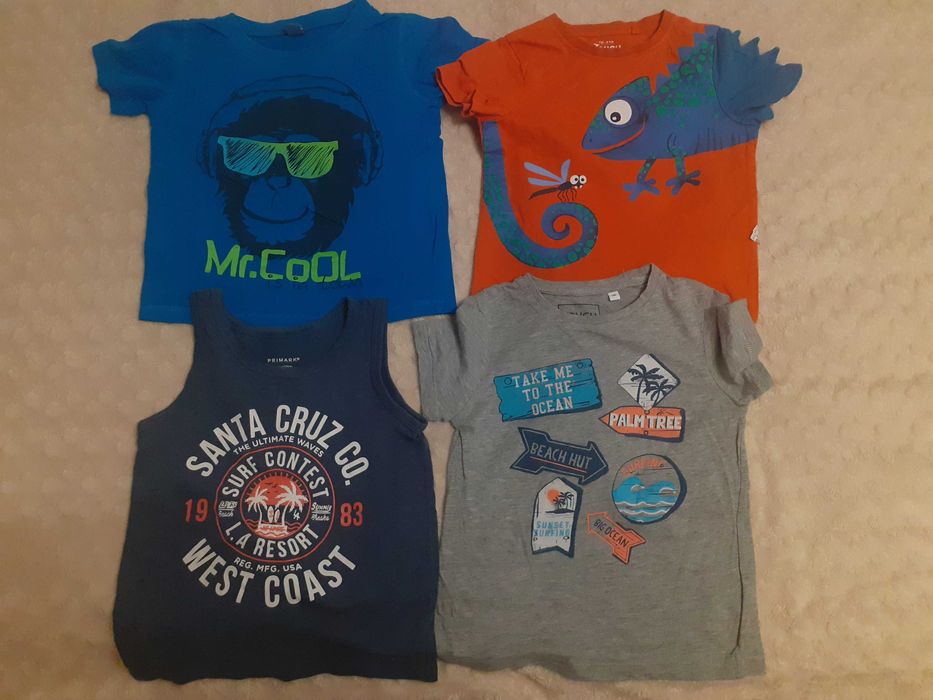 zestaw bluzek krótki rękaw  r. 116
