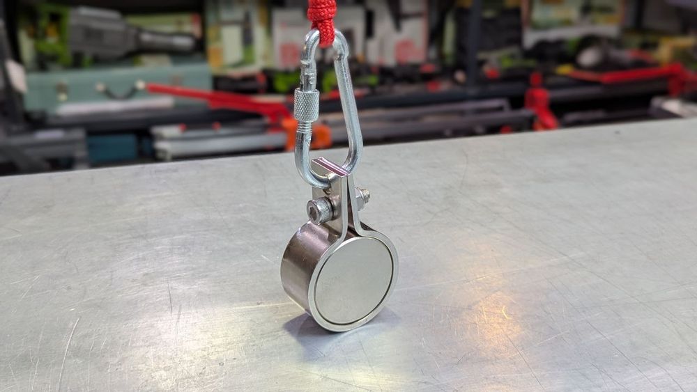 СверхМощный Неодимовый Поисковый магнит 150Кг LNT55 Канат 30м+Карабин