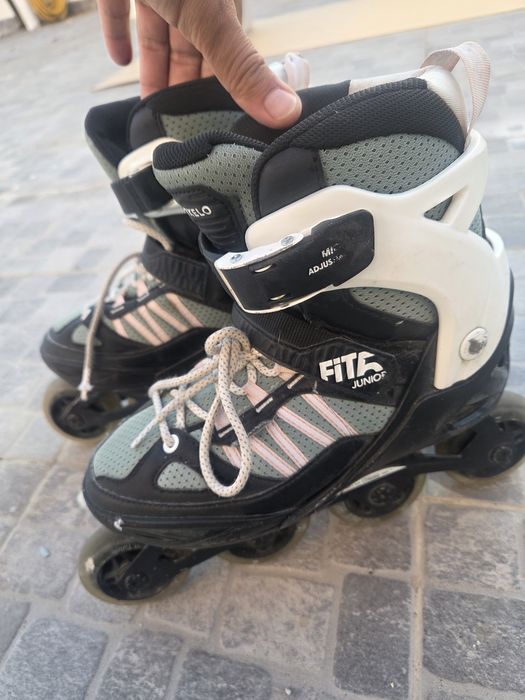 Patins em Linha Ajustáveis Oxelo Fit 5 Junior (Chassis Alumínio)