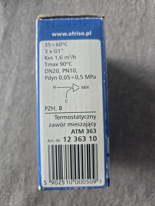 Zawór termostatyczny Afriso ATM 363