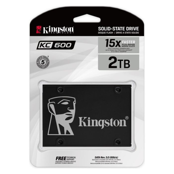 Kingston SSD KC600 2TB 2.5" SATAIII 3D NAND TLC (SKC600/2048G)