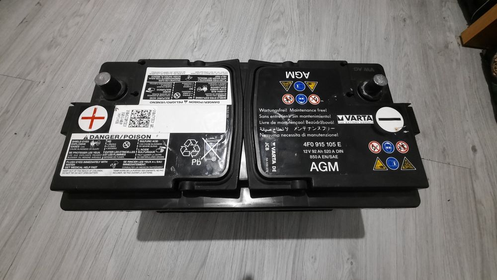 Bateria 12v Varta agm 92ah start stop