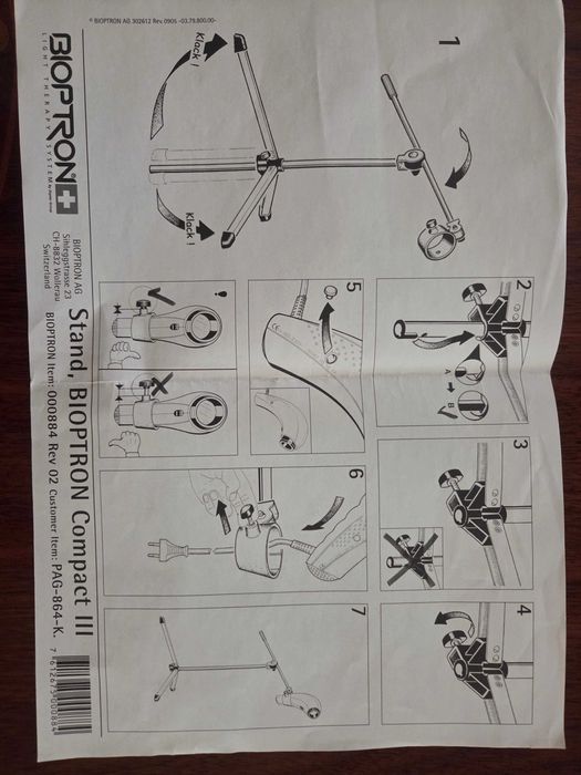 Lampa lecznicza Bioptron ZEPTER statyw
