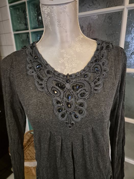 Sukienka boho szara M