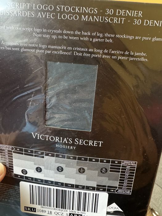 Victoria’s Secret pończochy S ciemny morski kolor